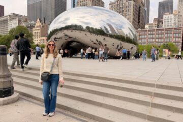 Sarah at the Bean in Chicago